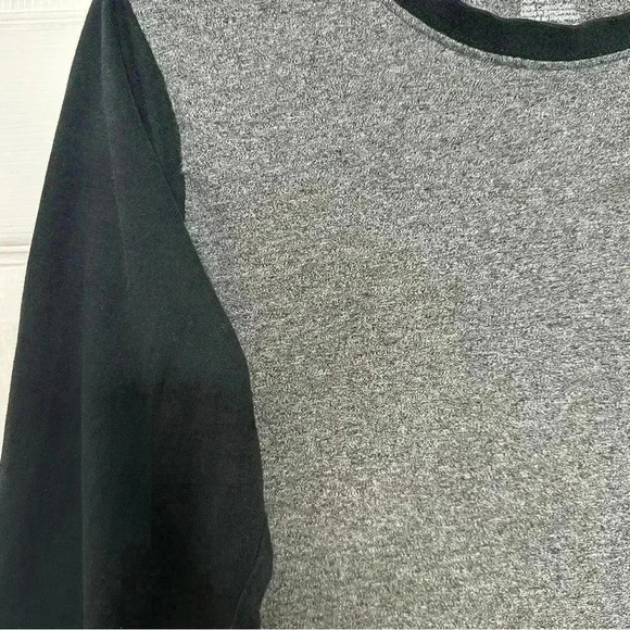 George Long  Sleeved Shirt Zippered Front Pocket Grey & Black Size Extra Large - Picture 6 of 16